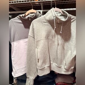 Lot of 2 Amazon Pullover Sweatshirts 1/4 zip